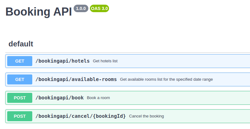 Booking API